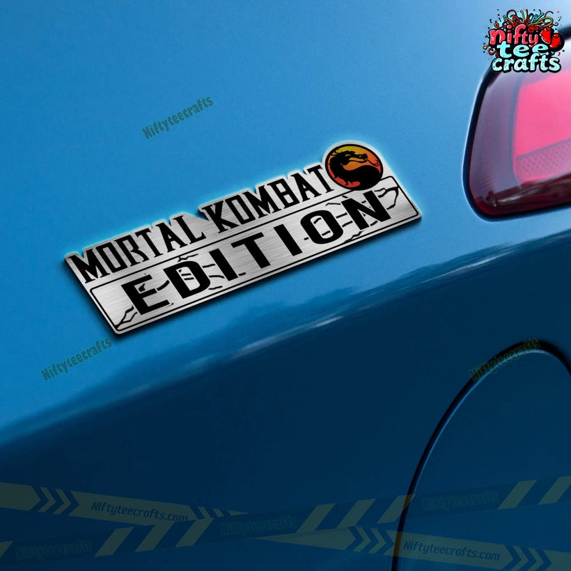 Mortal Kombat Edition Custom 3D Car Badge Sticker