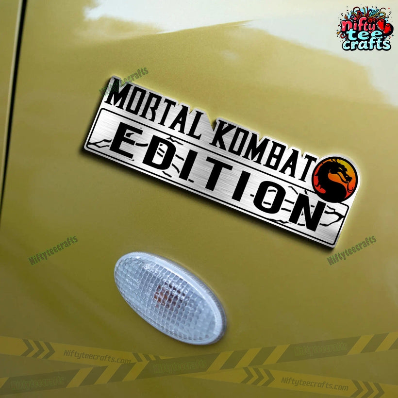 Mortal Kombat Edition Custom 3D Car Badge Sticker