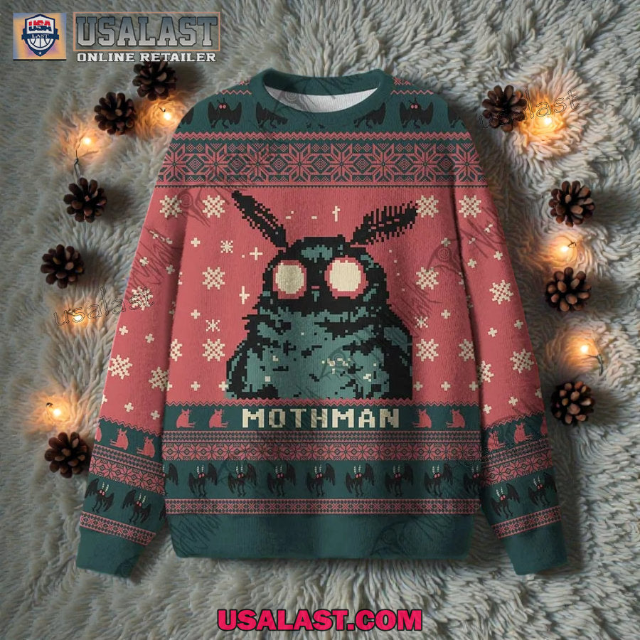 Mothman Ugly Christmas Sweater
