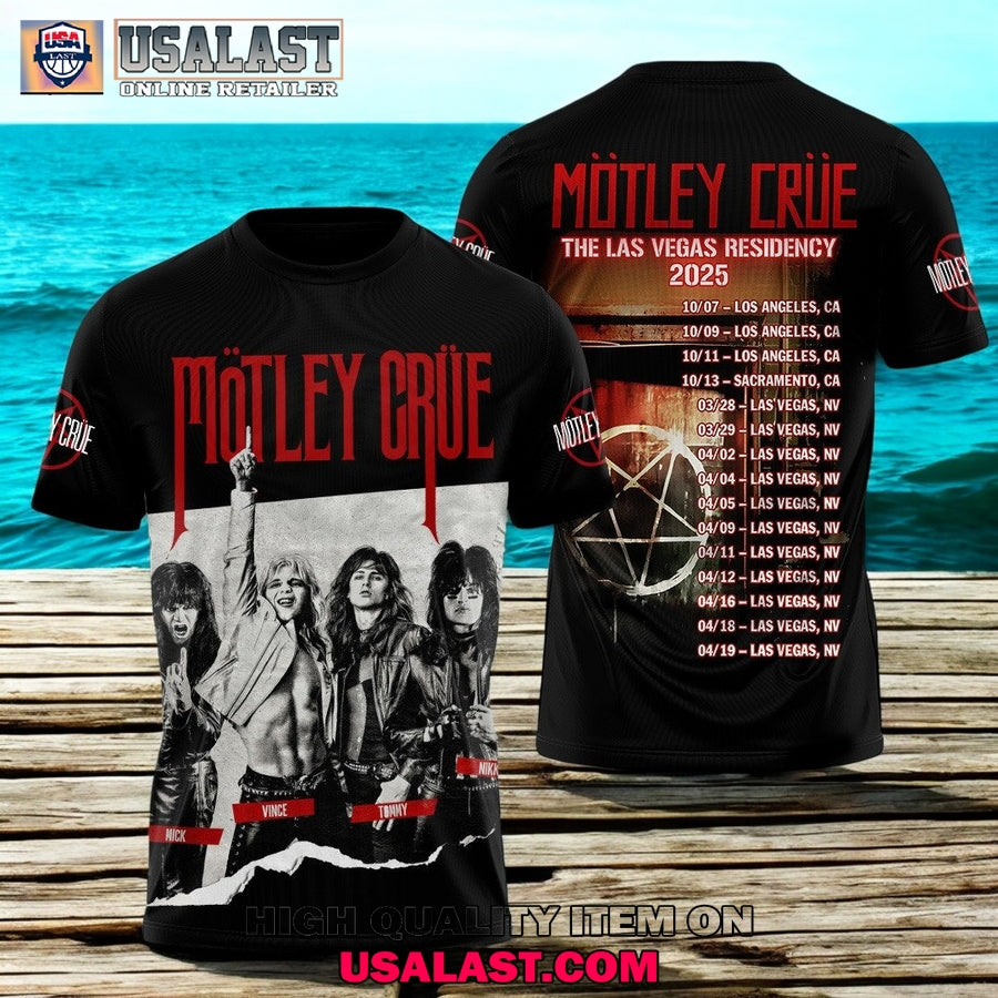 Motley Crue The Las Vegas Residency 2025 3D Shirt