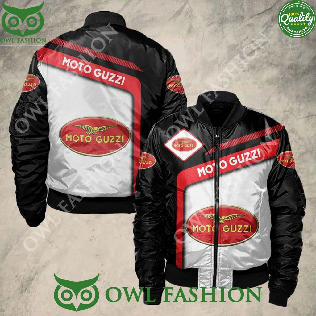Moto Guzzi Car Bomber Jacket Printed