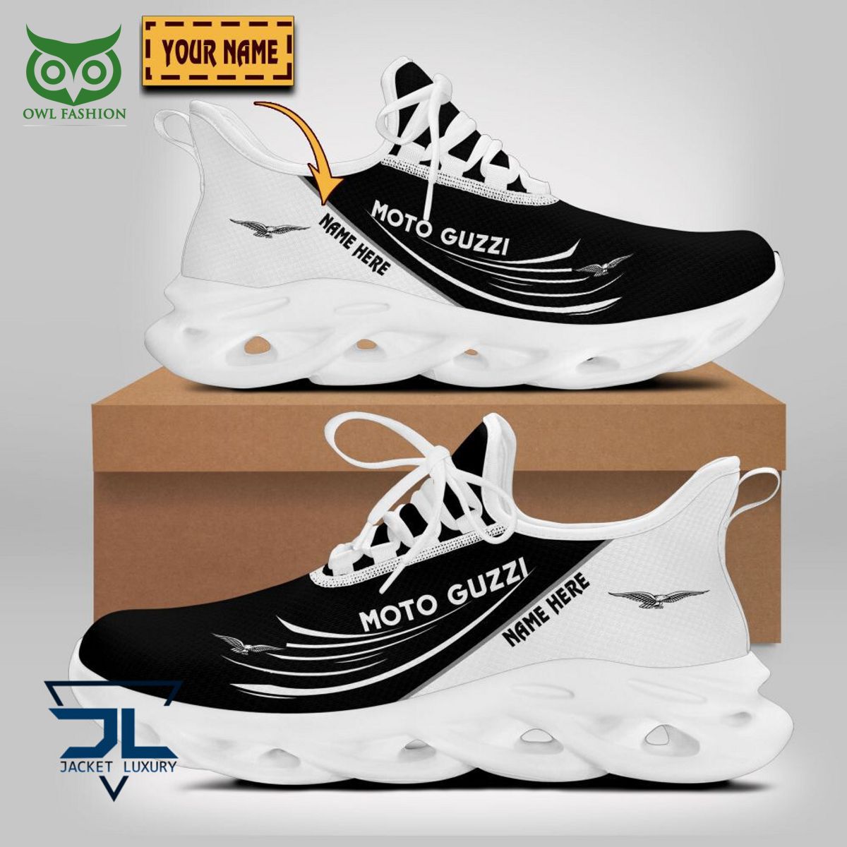 Motor Guzzi Car Brand Personalized Max Soul Sneakers