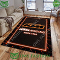Motorcycle Brand KTM Trending Design Racing Carpet Rug