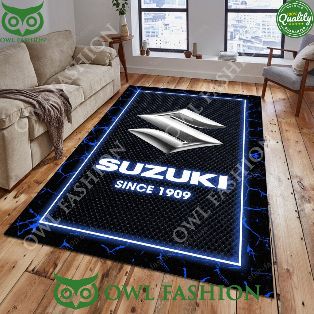 Motorcycle Brand Suzuki Trending Design Carpet Rug