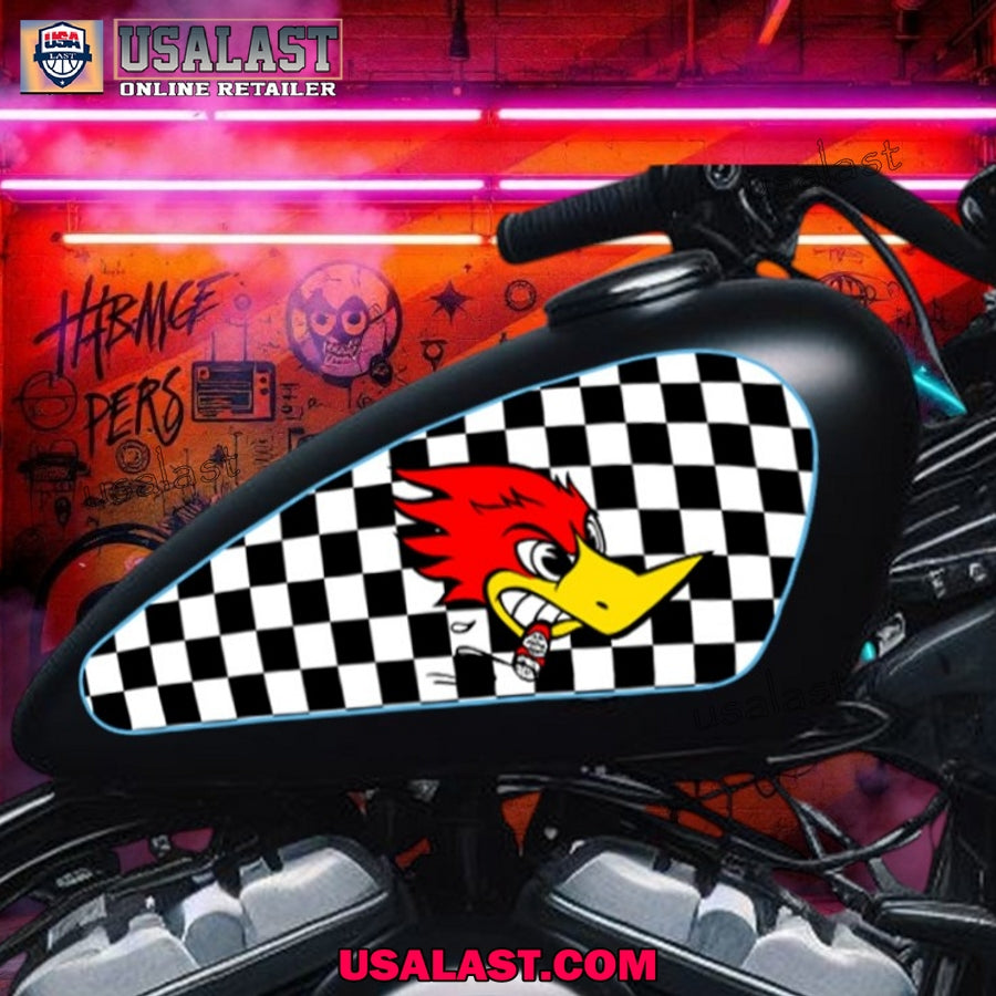 Mr Horsepower Checker Flag Motorcycle Custom Text Decal