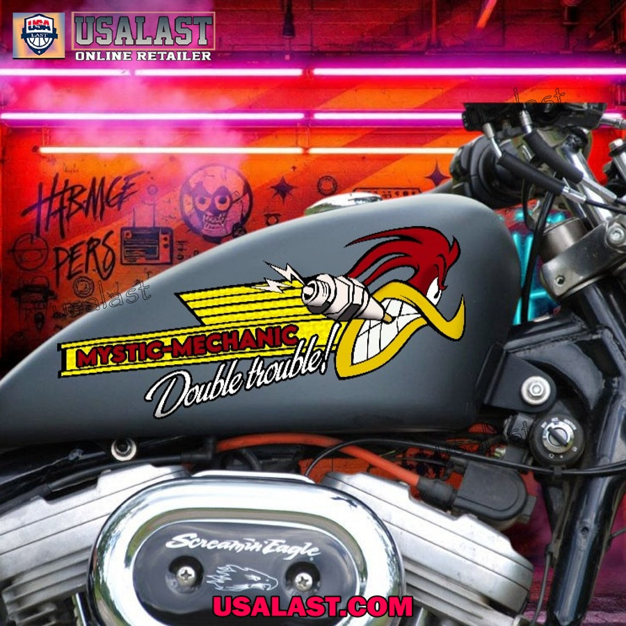Mr Horsepower Motorcycle Custom Text Decal