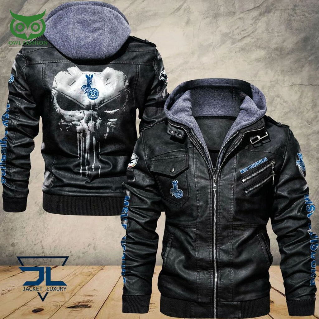 MSV Duisburg Bundesliga Germany Football Limited Leather Jacket