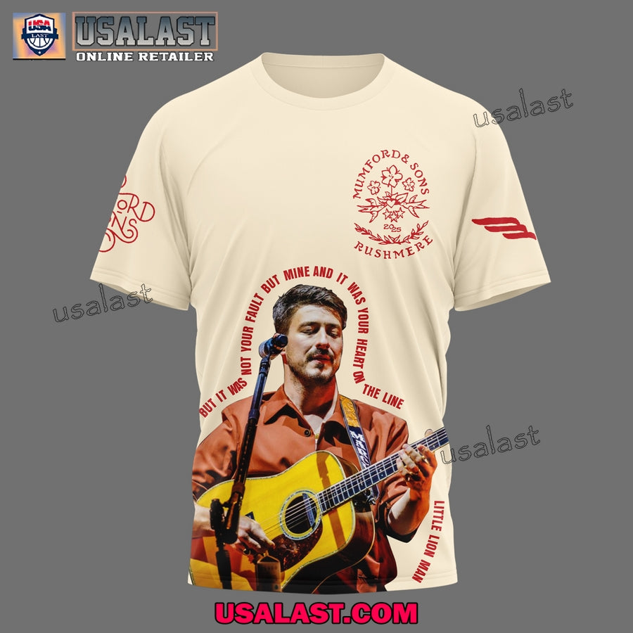 Mumford & Sons 2025 Tour Premium 3D T-Shirt