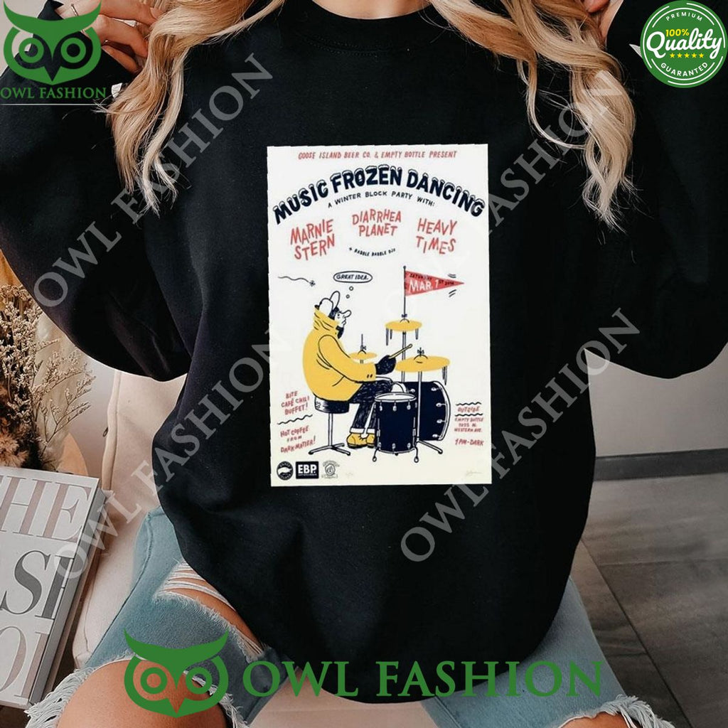 Music Frozen Dancing Mar 1 Empty Bottle Chicago Il Event Poster Shirt 2024 Sweatshirt