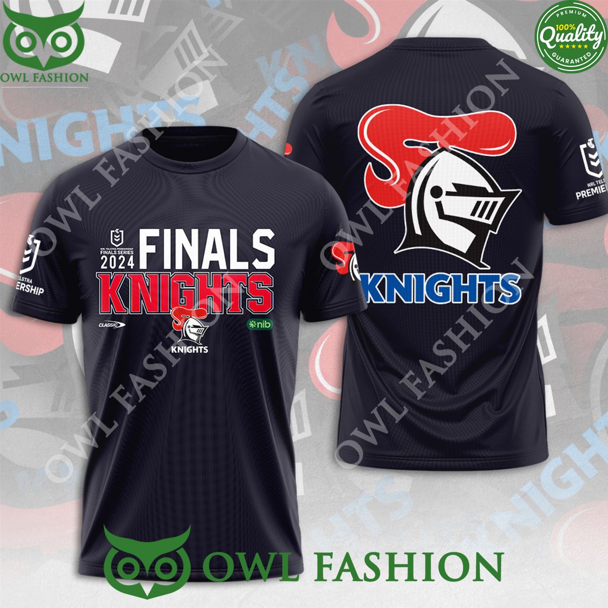 Newcastle Knights Finals 2024 Premiership Classic 3D t shirt