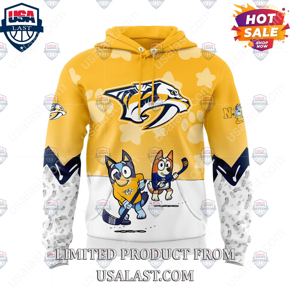 Nashville Predators NHL Bluey and Bingo Hoodie