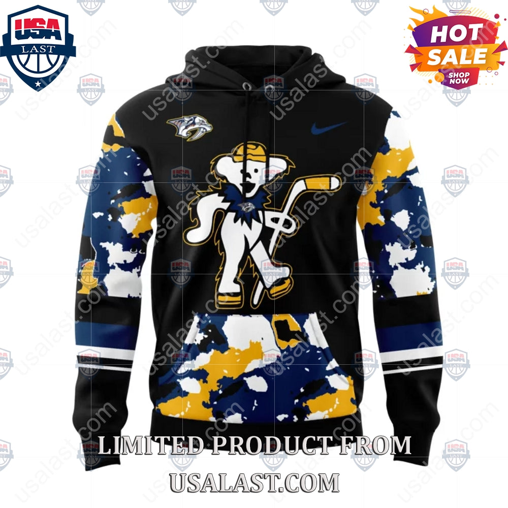 Nashville Predators NHL Grateful Dead Night Peanuts Hoodie