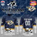 Nashville Predators NHL Happiness Is 75th Anniversary of Peanuts Hoodie