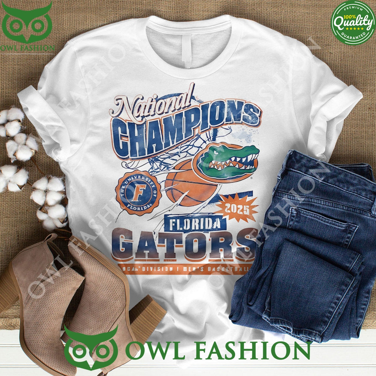 National Champions Florida Gators NCAA Division Men’s Basketball 3D T-Shirt