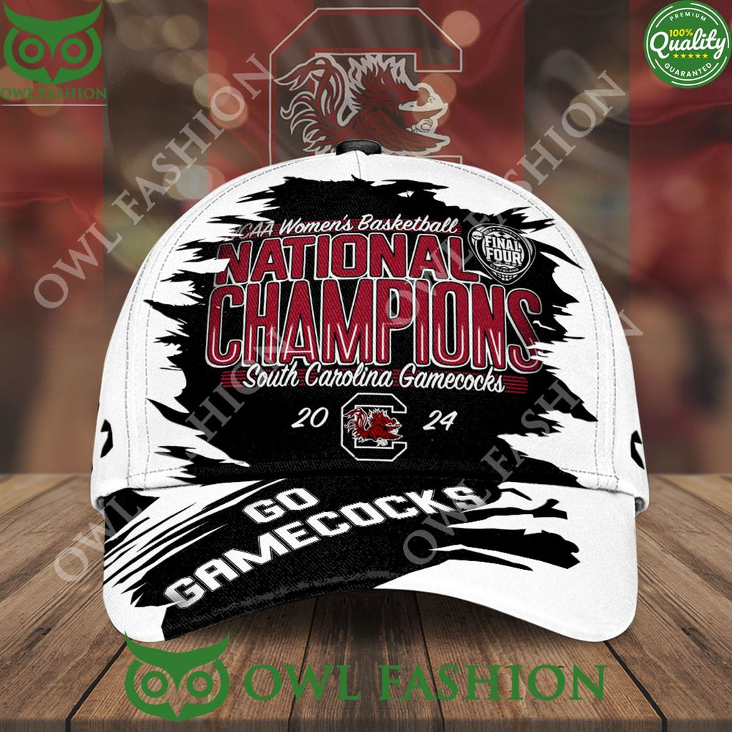 National Champions South Carolina Gamecocks Black and White NCAA Classic Cap