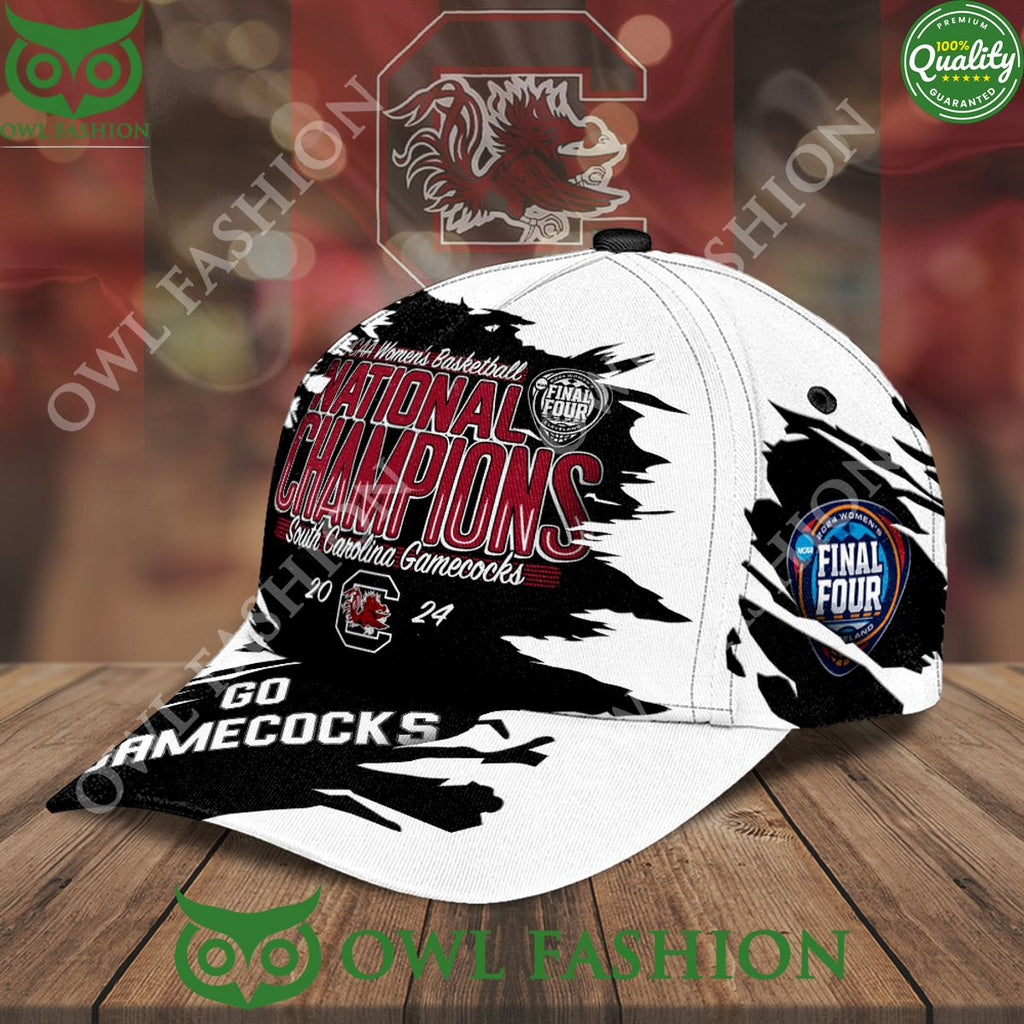 National Champions South Carolina Gamecocks Black and White NCAA Classic Cap