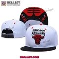 NBA Chicago Bulls New Era Snapback White Hat Cap