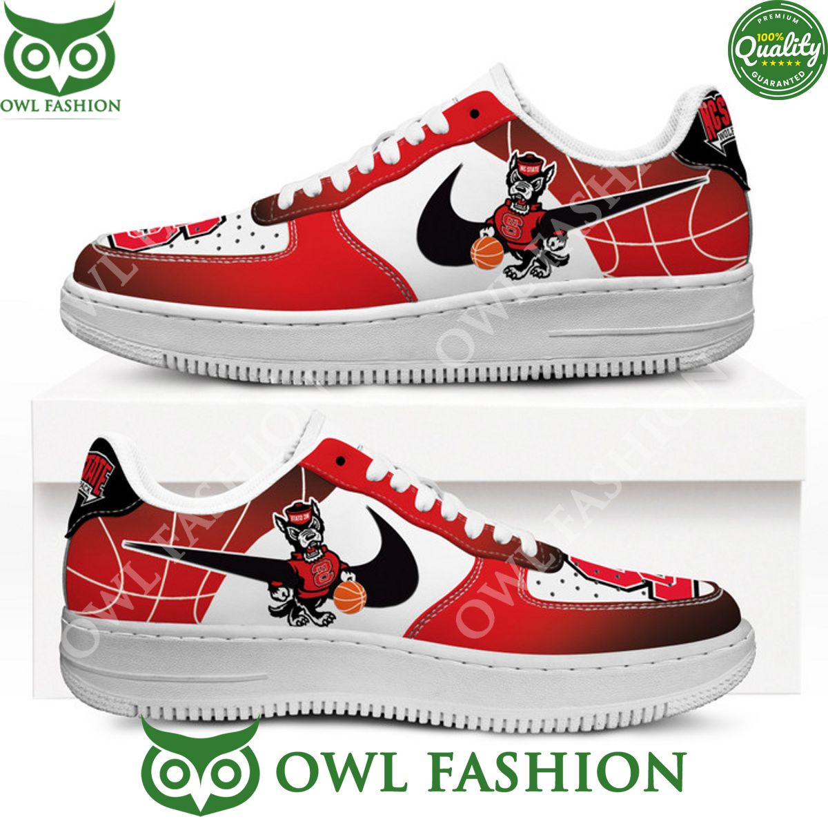 NC State WolfPack mens basketball Naf shoes Air Force