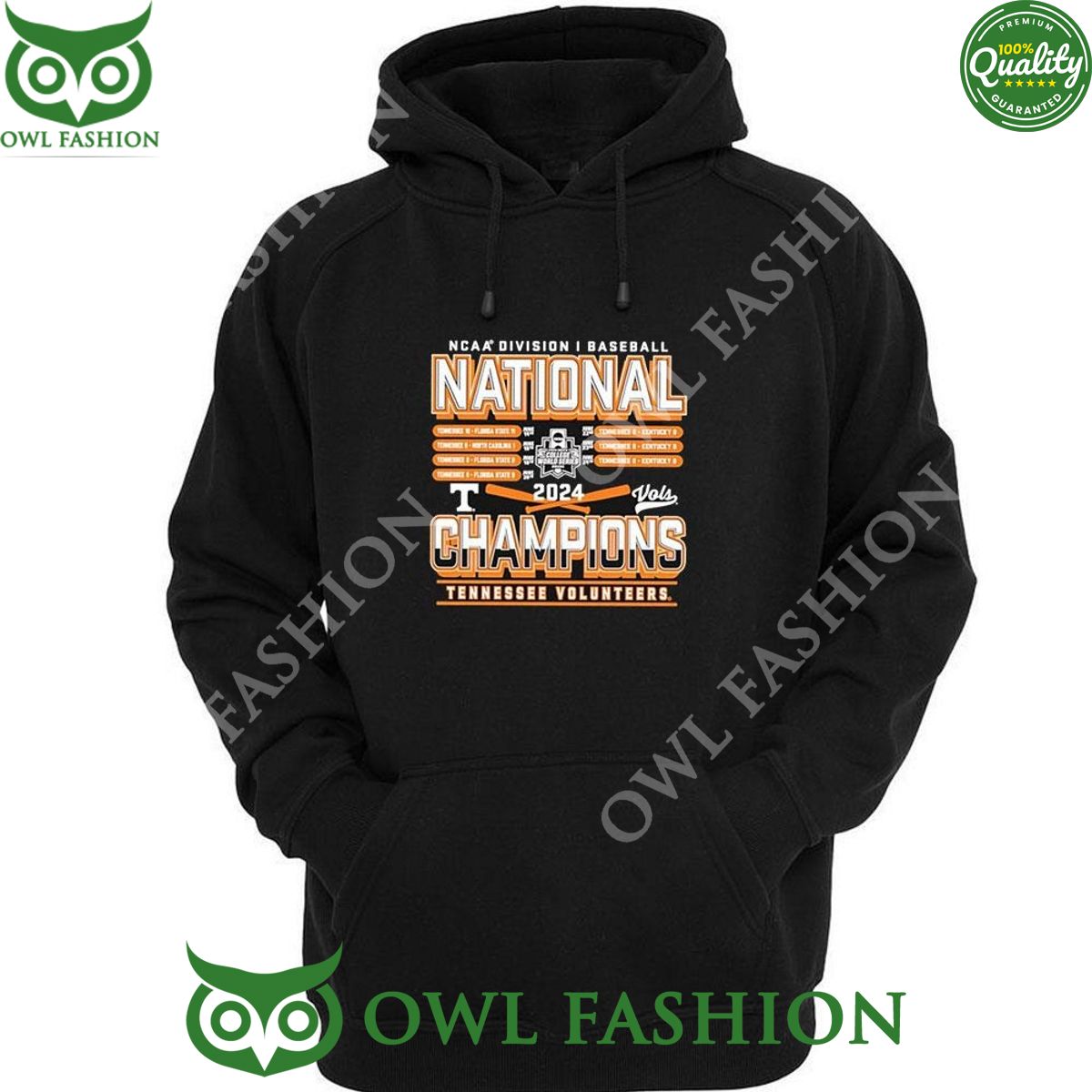 Ncaa Division I Baseball National Champions Tennessee Volunteers Baseball 2024 Tshirt Hoodie