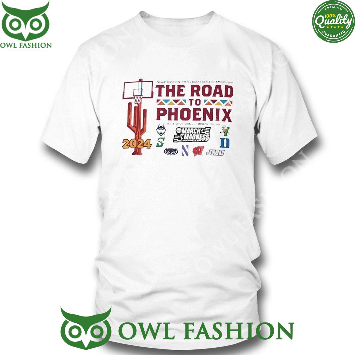 Ncaa Division I Men’s Basketball The Road To Phoenix March Madness Logo TShirt