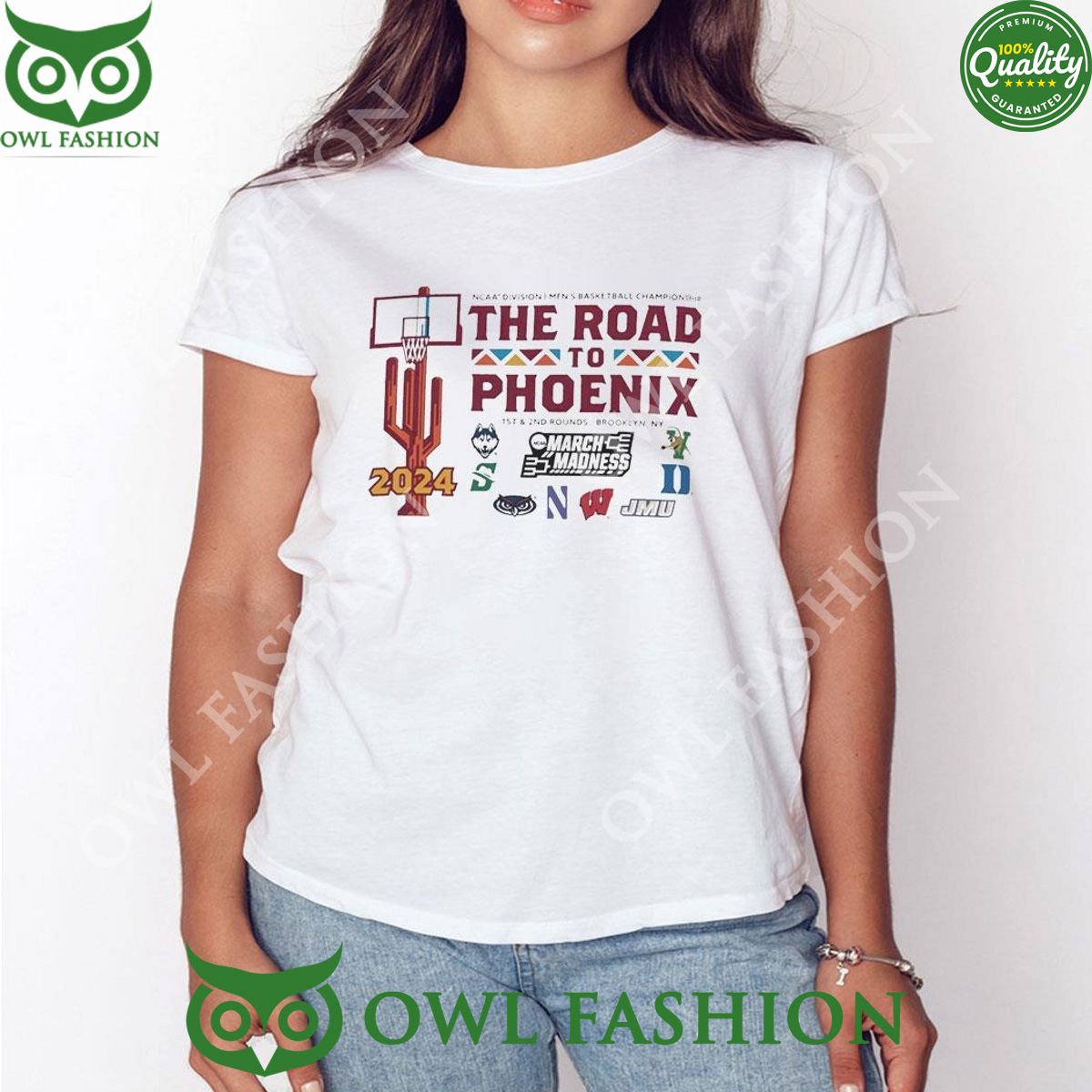 Ncaa Division I Men’s Basketball The Road To Phoenix March Madness Logo TShirt