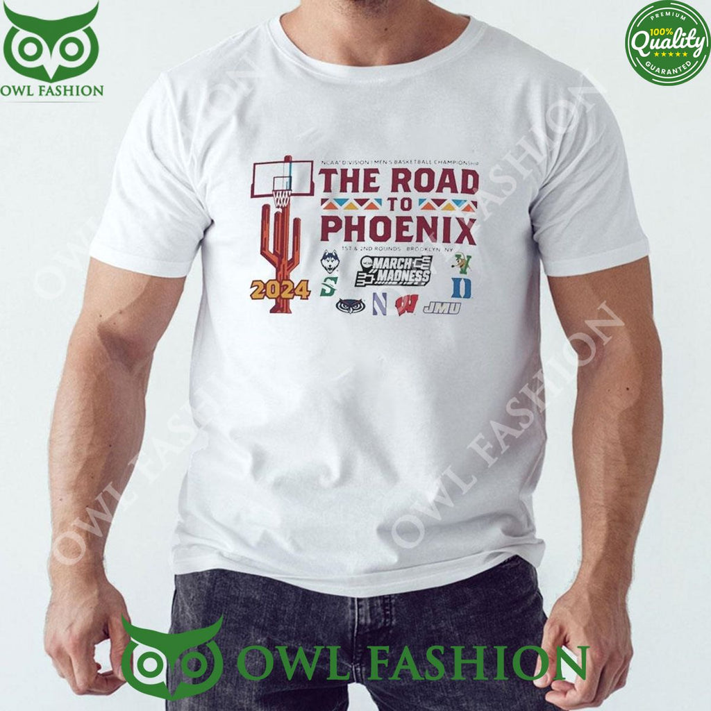 Ncaa Division I Men’s Basketball The Road To Phoenix March Madness Logo TShirt