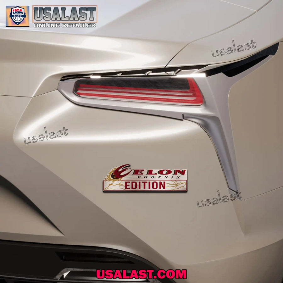 NCAA Elon Phoenix Car Emblem Custom 3D Badge
