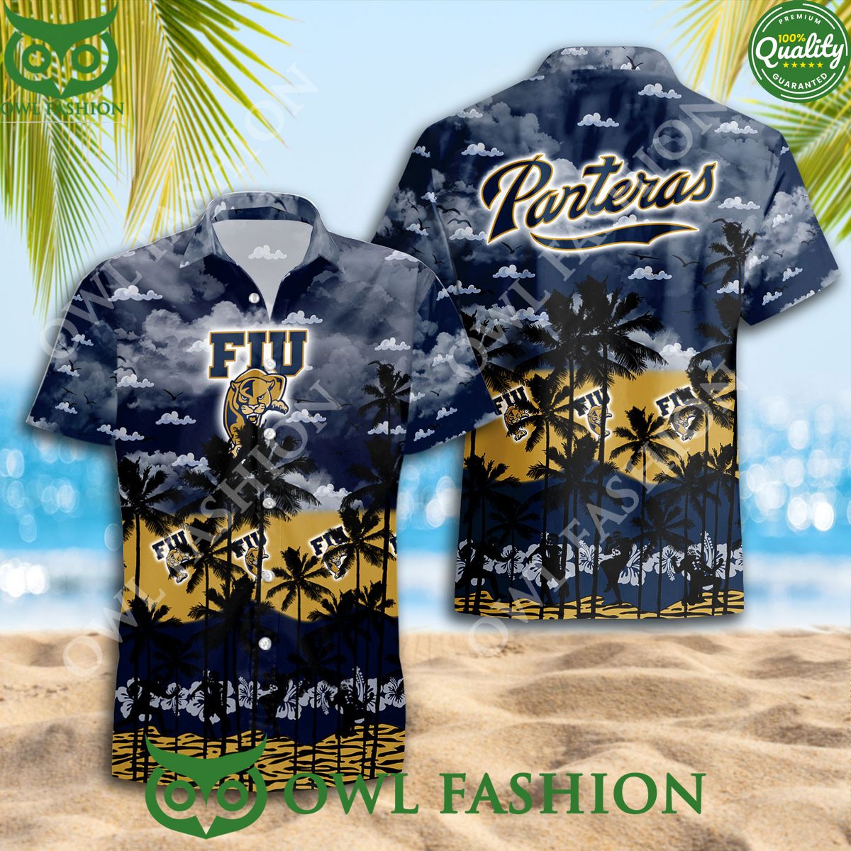 NCAA New Design FIU Panthers Limited Version Hawaiian Shirt