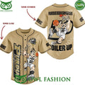 NCAA Purdue Boilermakers basketball Boiler up Custom Name and number baseball jersey