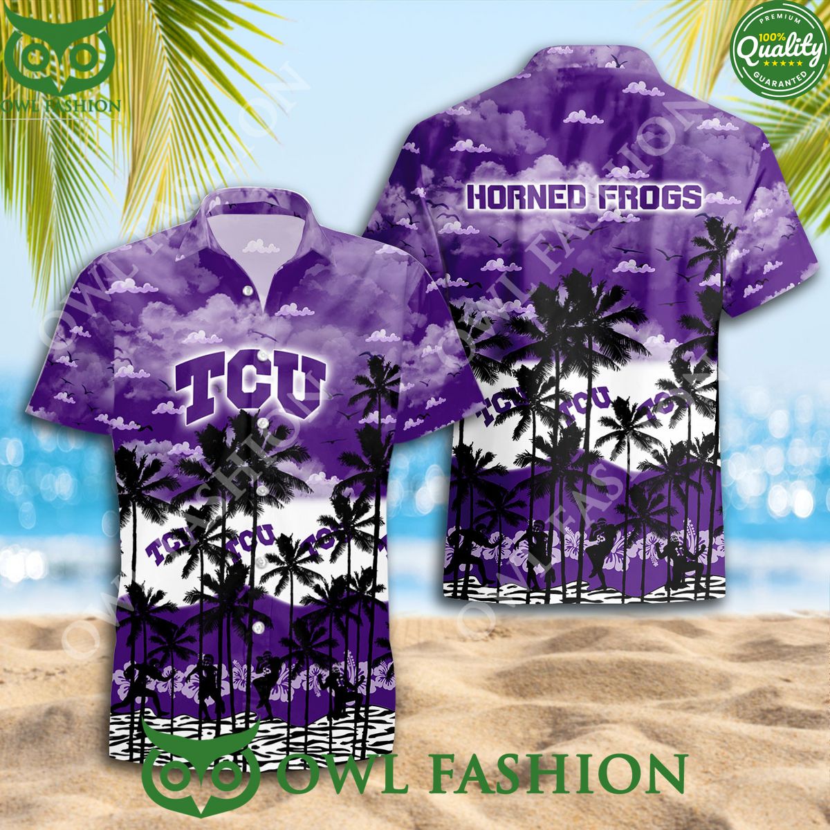 NCAA TCU Horned Frogs Hawaiian Shirt New Design Trending Summer 2024