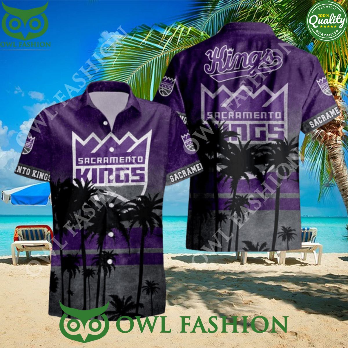 NCAA Team Sacramento Kings Limited Hawaiian Shirt