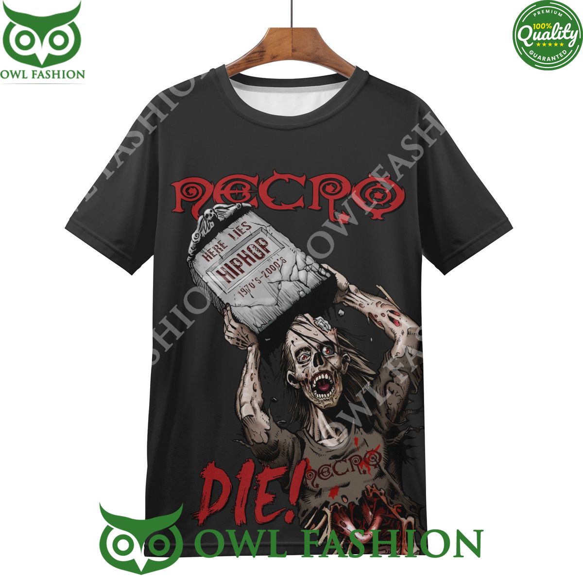Necro DIE! Mens All Over Print T-Shirt