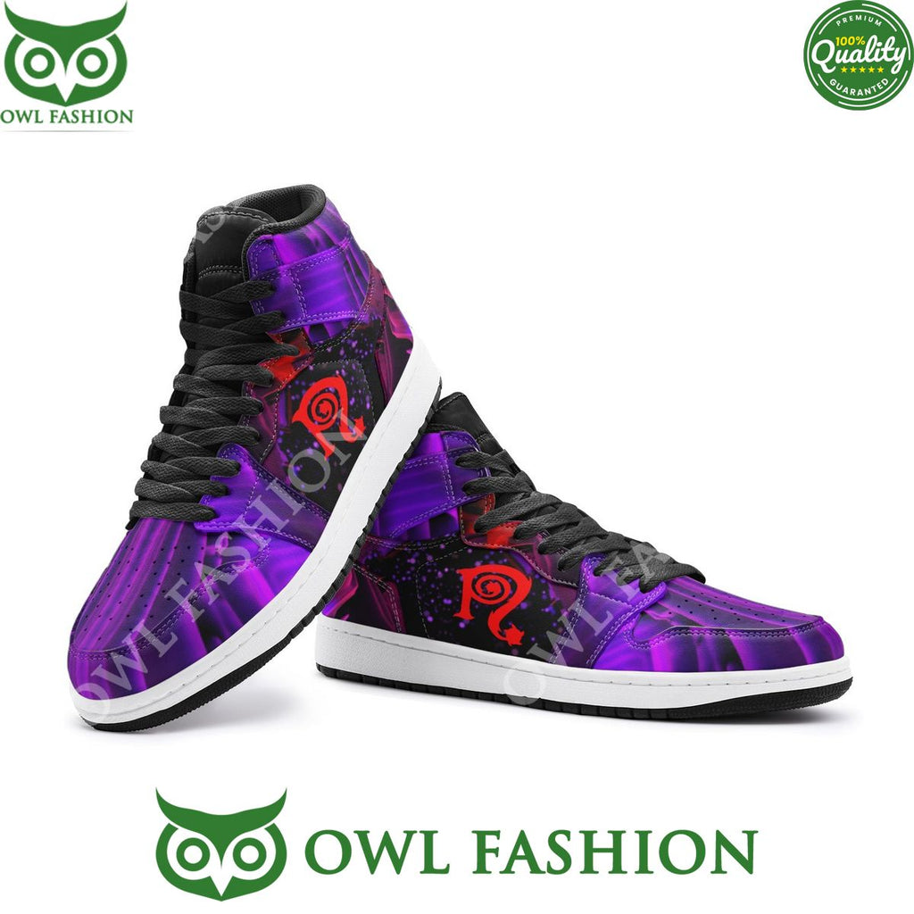Necro Purple Red Hi-Top Sneaker
