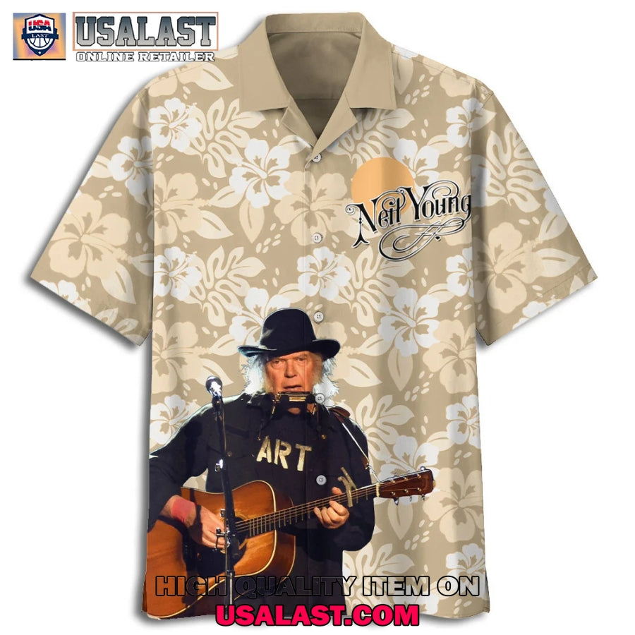Neil Young Love Earth World Tour 2025 Hawaiian Shirt