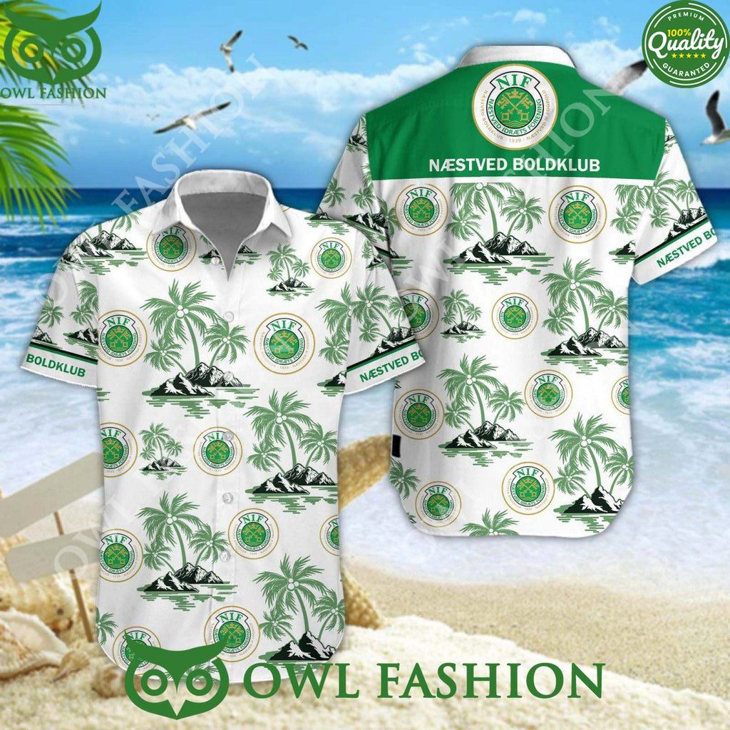Næstved Boldklub Danish association football team Coconut Island hawaiian shirt