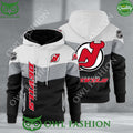 New Jersey Devils NHL Hockey Black White Printed Hoodie