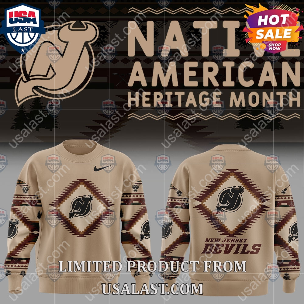 New Jersey Devils NHL Native American Heritage Month Hoodie