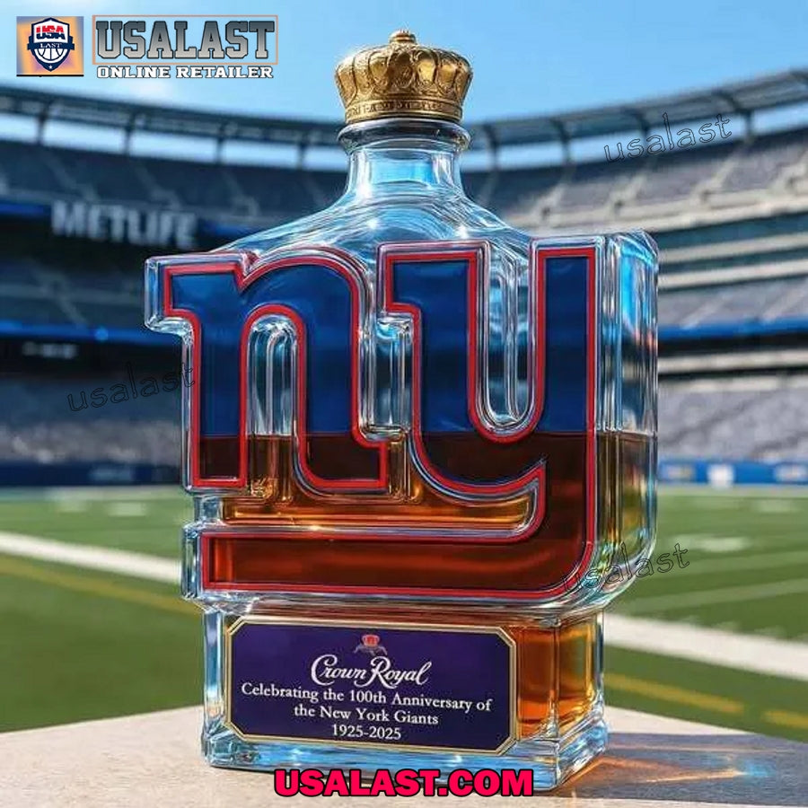 New York Giants 100th Anniversary Whiskey Decanter