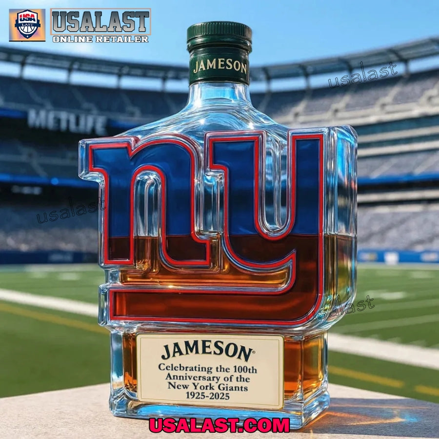 New York Giants 100th Anniversary Whiskey Decanter