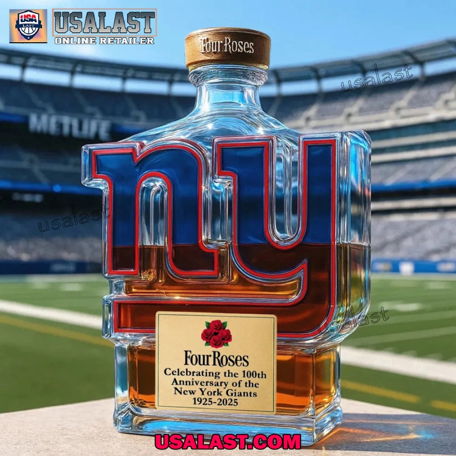 New York Giants 100th Anniversary Whiskey Decanter