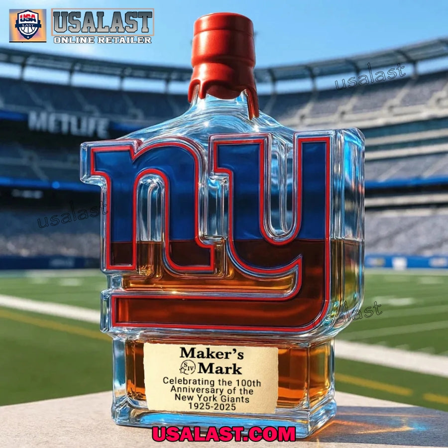 New York Giants 100th Anniversary Whiskey Decanter