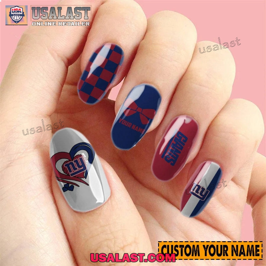 New York Giants Women Custom Nails Set