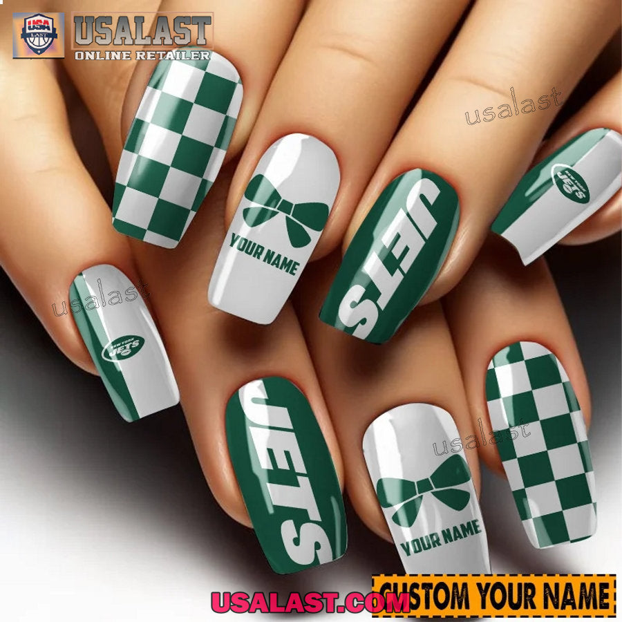 New York Jets Women Custom Nails Set