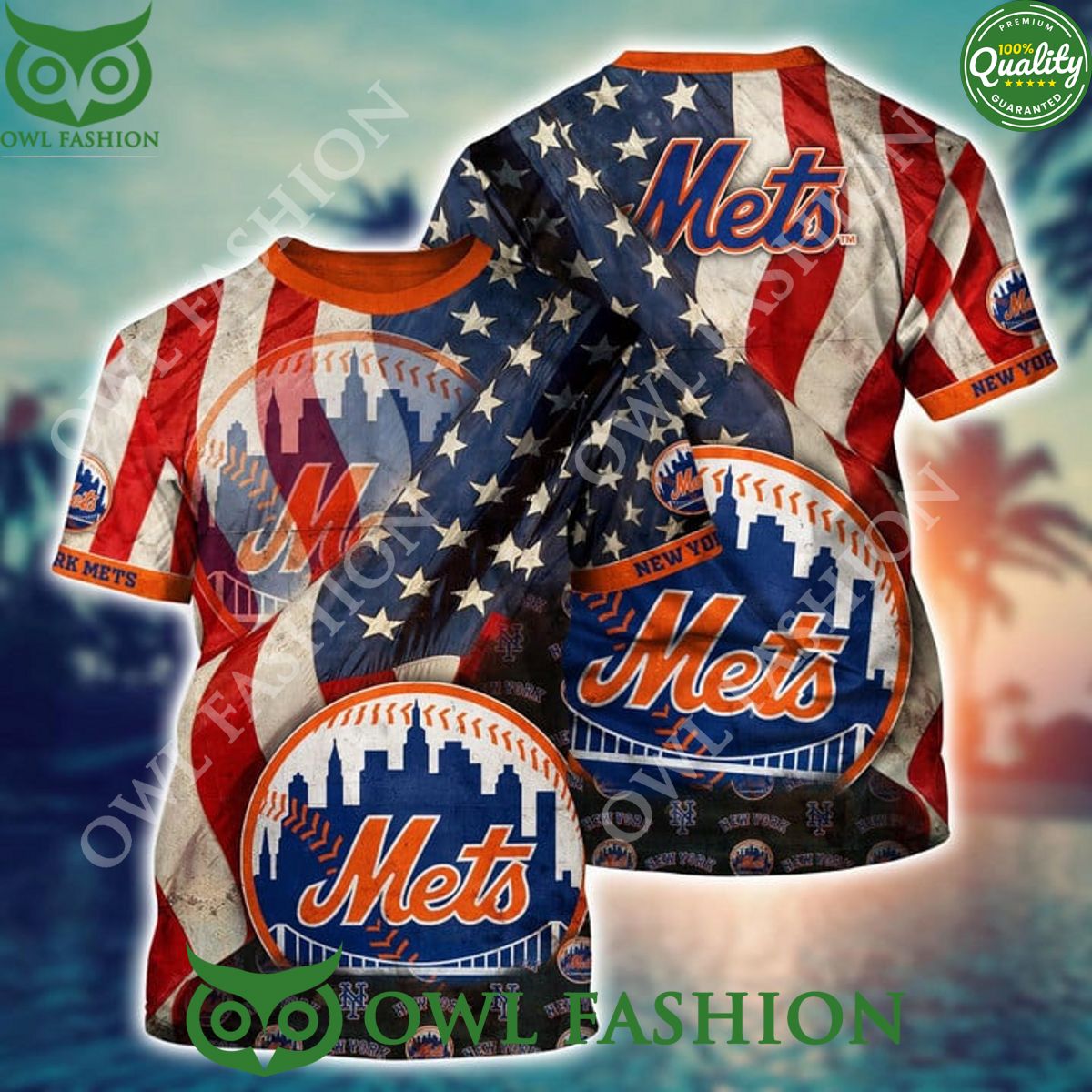 New York Mets MLB Baseball Champion Hawaiian Shirt Independence Day