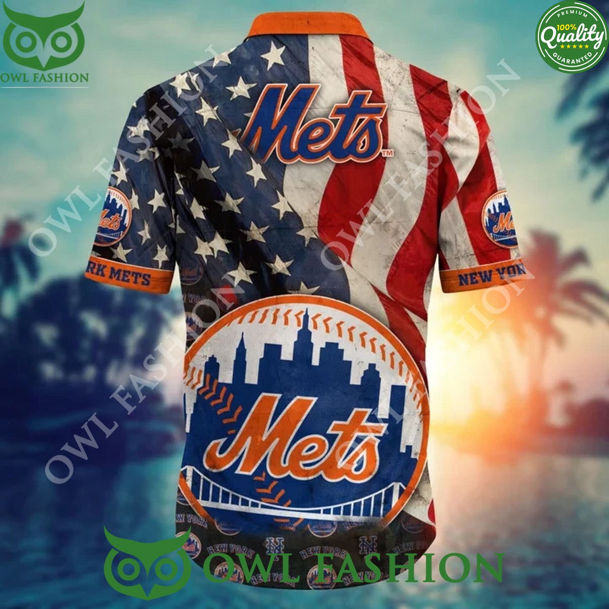 New York Mets MLB Baseball Champion Hawaiian Shirt Independence Day