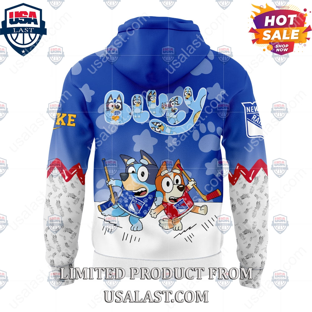 New York Rangers NHL Bluey and Bingo Hoodie