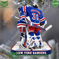 New York Rangers Shesterkn 31 and 32 Ice hockey plastic ornament
