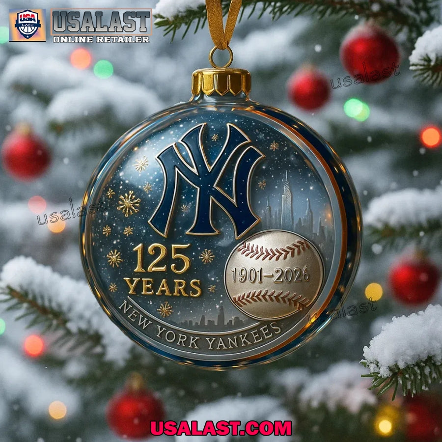 New York Yankees 125th Anniversary Christmas Ornament