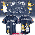 New York Yankees Mix The Simpsons Heritage Custom Baseball Jersey