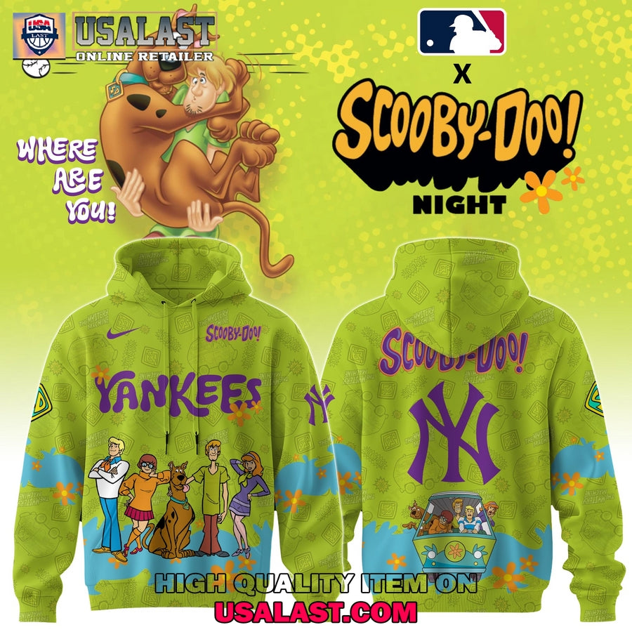 New York Yankees Scooby Doo Night 3D Hoodie Set